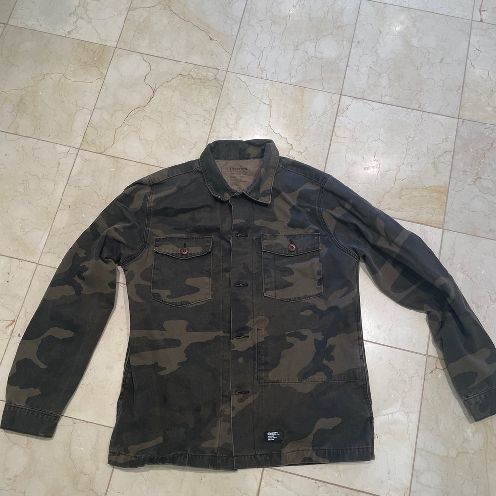 Stussy camo work jacket